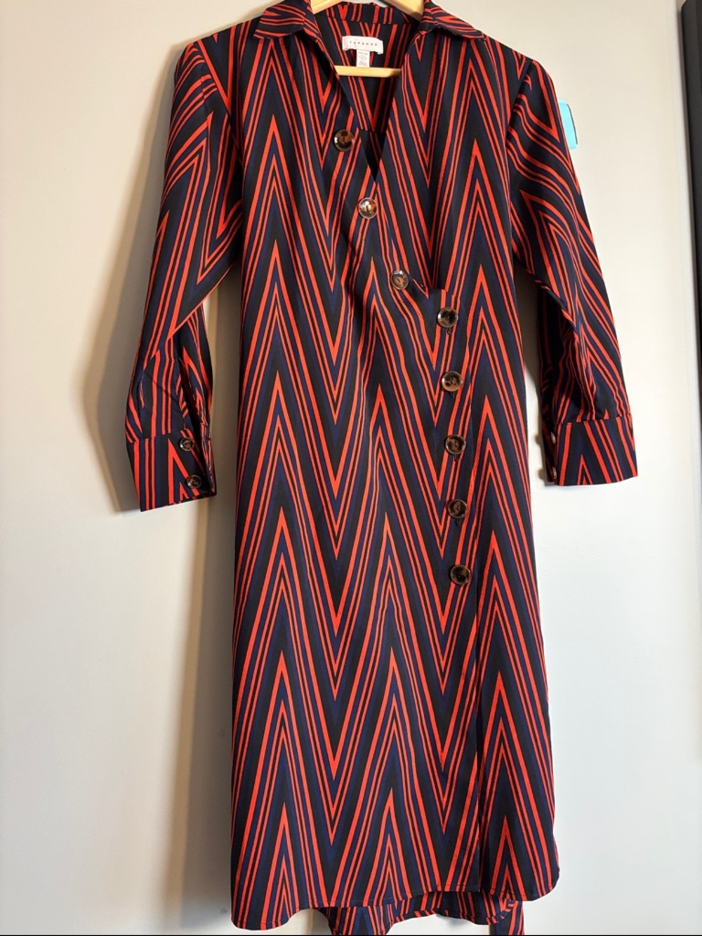 Elegant Wrap Midi Dress Side Slit Office Party Wear
